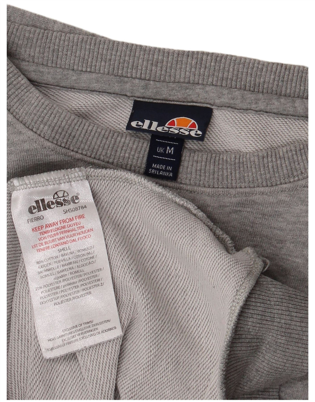 Ανδρικό φούτερ ELLESSE Jumper Μεσαίο Γκρι Βαμβακερό