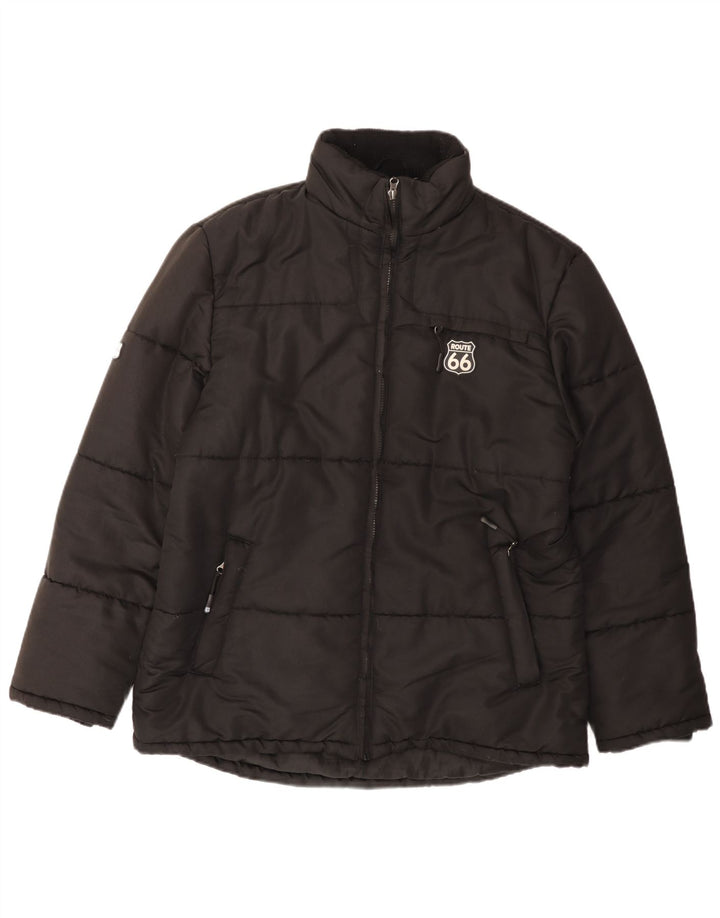 ROUTE 66 Ανδρικό μπουφάν UK 40 Large Black Polyester