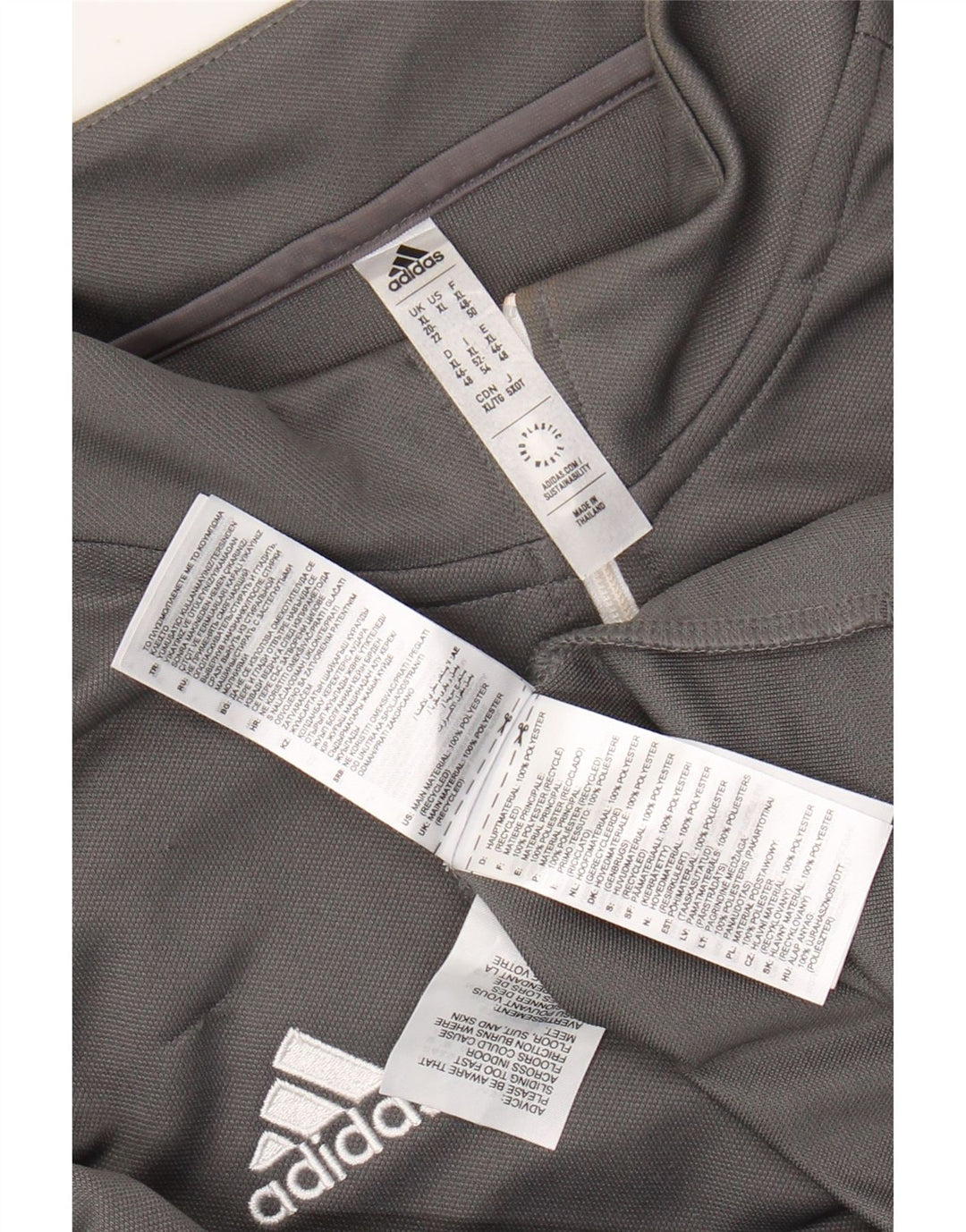 ADIDAS Γυναικεία φόρμα πουλόβερ με φερμουάρ Aeroready Top UK 20/22 XL Γκρι