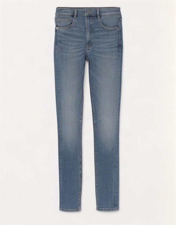 Zara Γυναικείο Ψηλόμεσο Τζιν Super Skinny EU 34 2XS W24 L27 Μπλε
