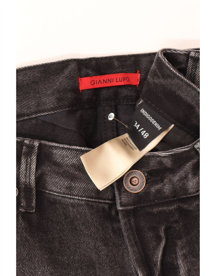 Gianni Lupo Ανδρικό Bruce Distressed Slim Jeans IT 48 Medium W34 L30 Grey