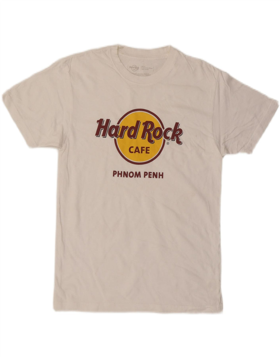 HARD ROCK CAFE Ανδρικό γραφικό μπλουζάκι Phnom Penh Μπλουζάκι από μικρό λευκό βαμβάκι