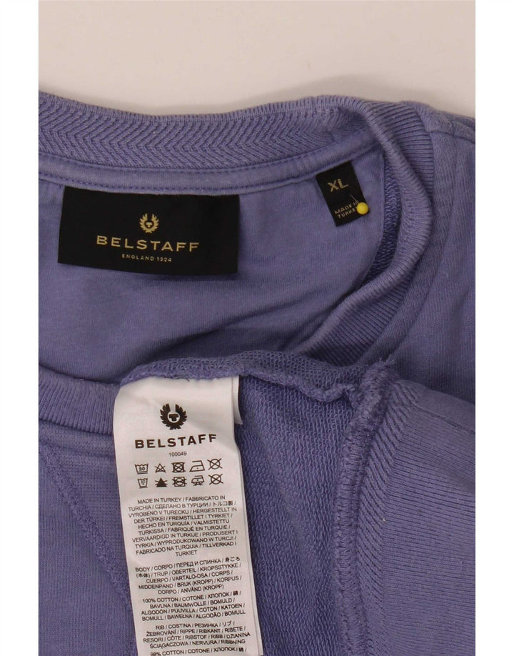 Ανδρικό φούτερ Belstaff Jumper XL Μωβ βαμβακερό