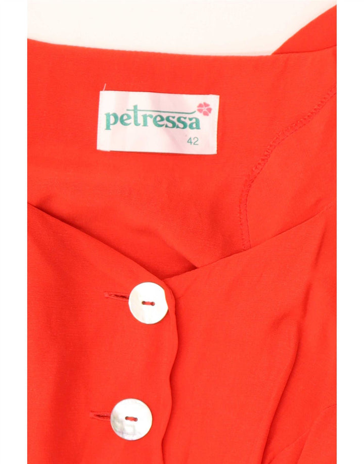 Petressa Γυναικείο κοντομάνικο Maxi Φόρεμα IT 42 Medium Orange