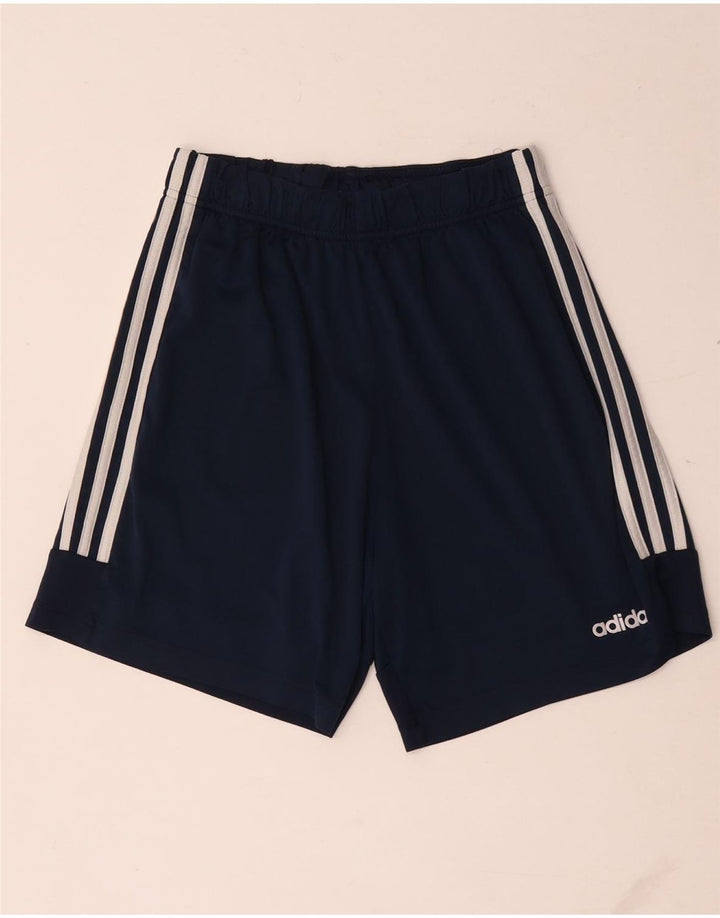 Ανδρικό αθλητικό σορτς Adidas από μεσαίο μπλε ναυτικό πολυεστέρα