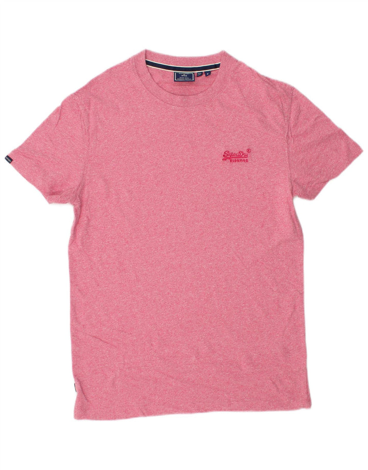 Ανδρικό T-Shirt SUPERDRY Top Μικρό Ροζ Βαμβακερό
