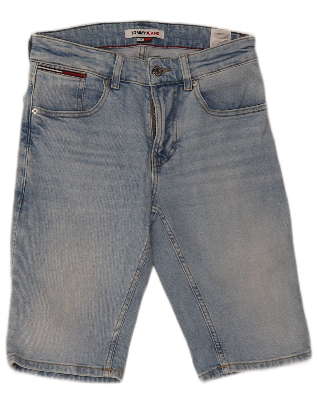 Γυναικείο τζιν σορτς TOMMY HILFIGER W28 Βαμβακερό μεσαίο μπλε