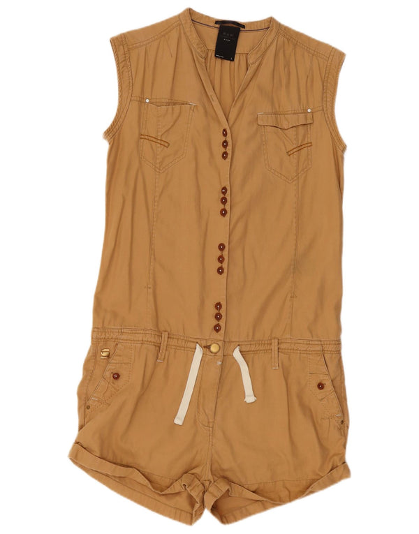 G-Star Γυναικείο Playsuit UK 14 Large Beige Βαμβακερό