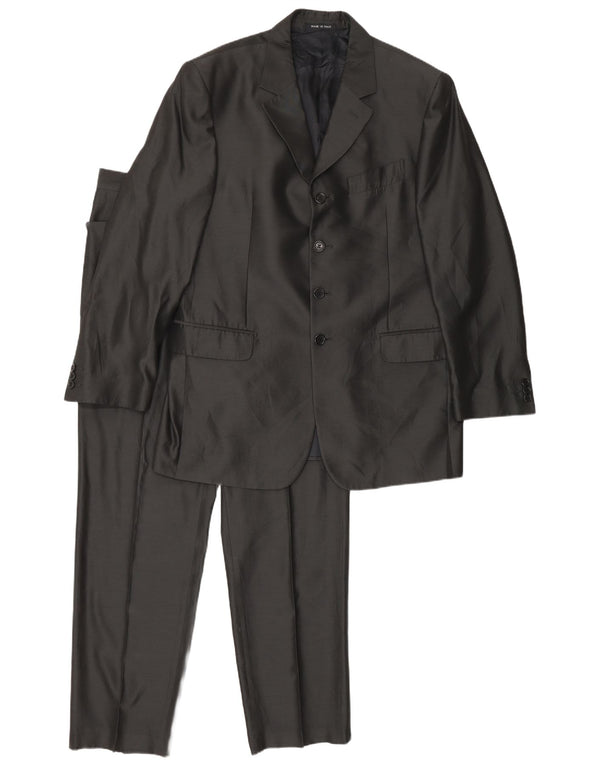 Carlo Pignatelli Ανδρική φόρμα 2 τεμαχίων με 4 κουμπιά IT 52 XL W34 L30 Γκρι Acetate