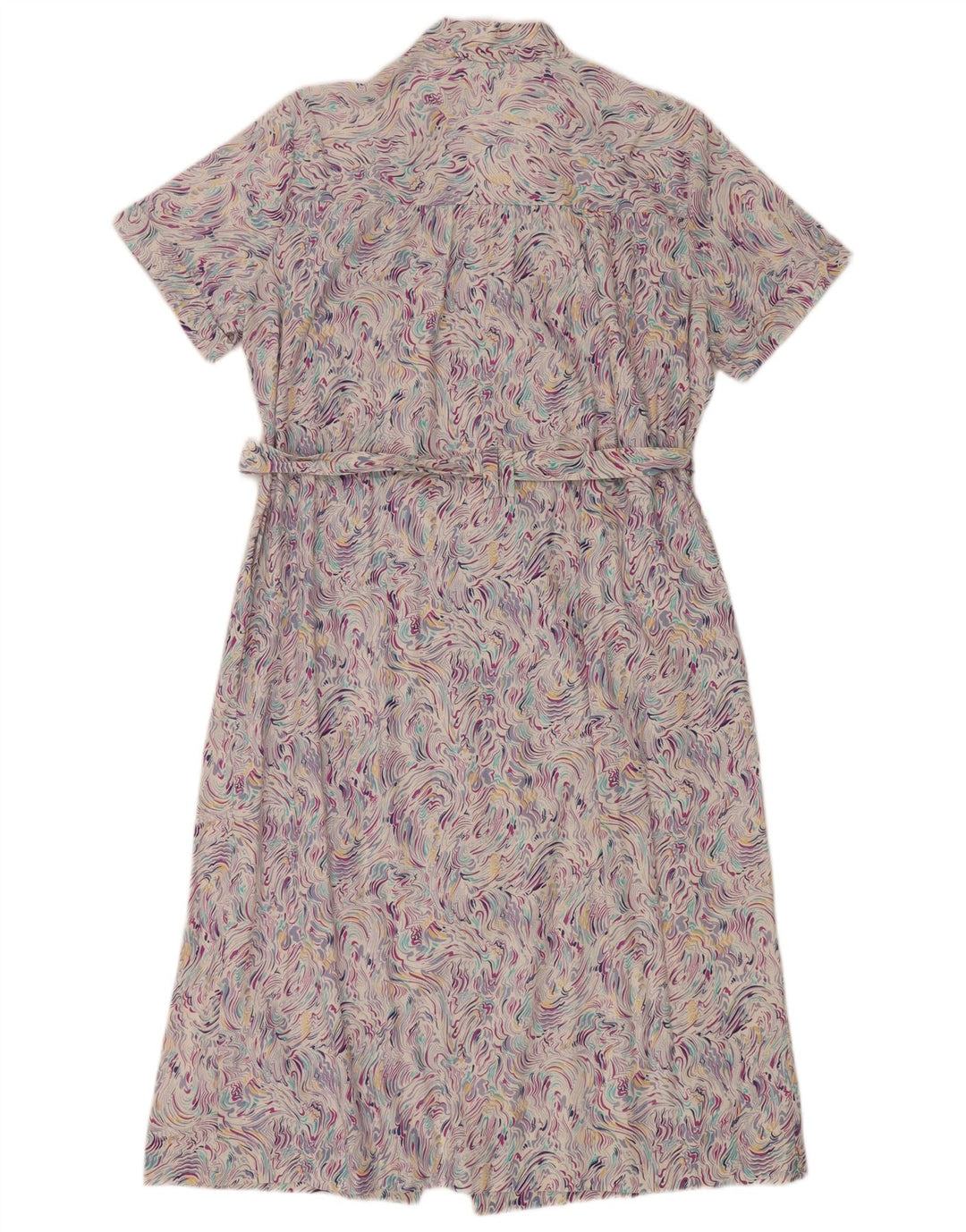Vintage Γυναικείο Abstract Pattern Πουκάμισο Φόρεμα IT 52 2XL Πολύχρωμο