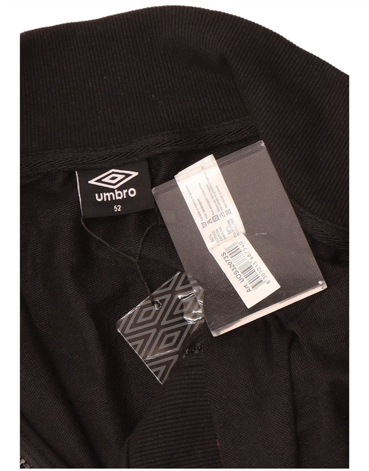 Ανδρική φόρμα Umbro Top Jacket IT 52 Large Μαύρο Βαμβακερό