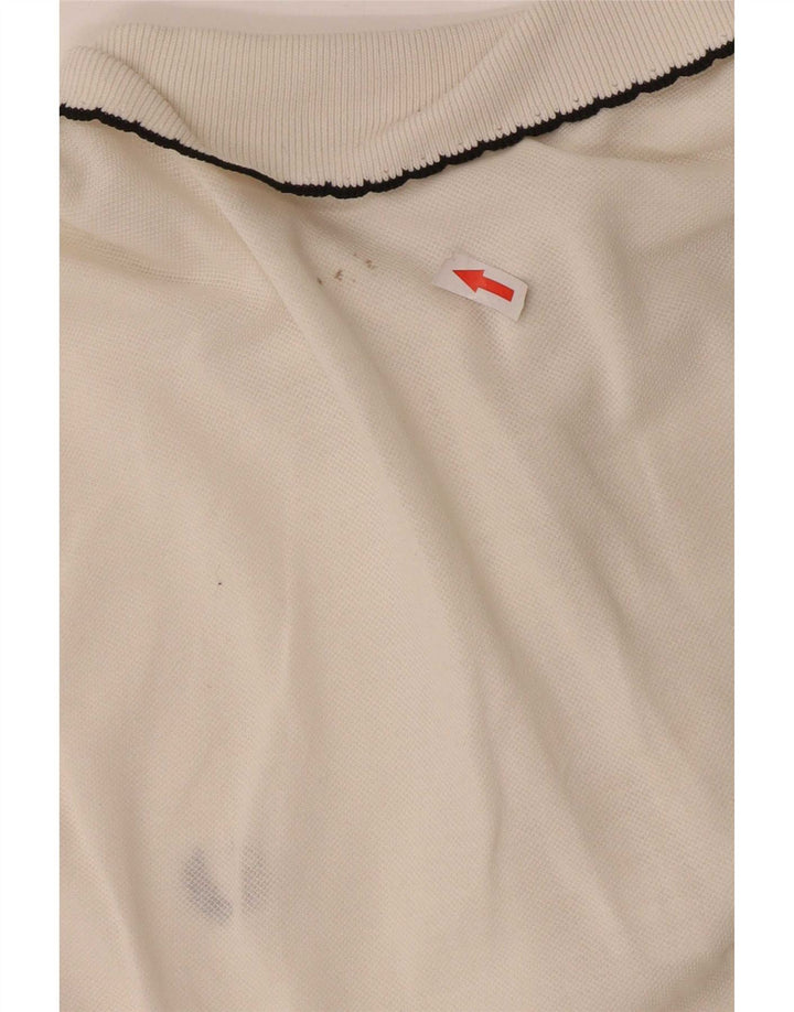 Fred Perry Γυναικείο Πόλο Μπλουζάκι UK 10 Small Off White βαμβακερό