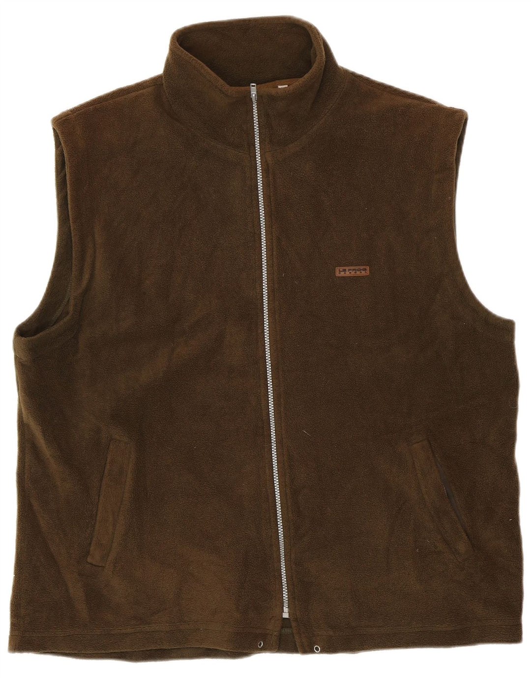 LE FROG Ανδρική Casual Fit Fleece Gilet UK 42 XL Χακί Πολυεστέρας