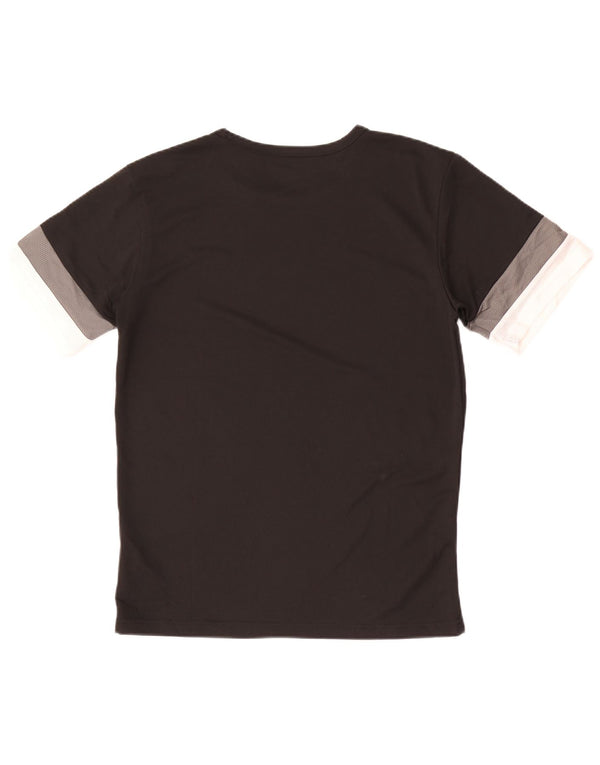 Ανδρικό T-Shirt Puma Top Medium Black Colorblock Πολυεστέρας