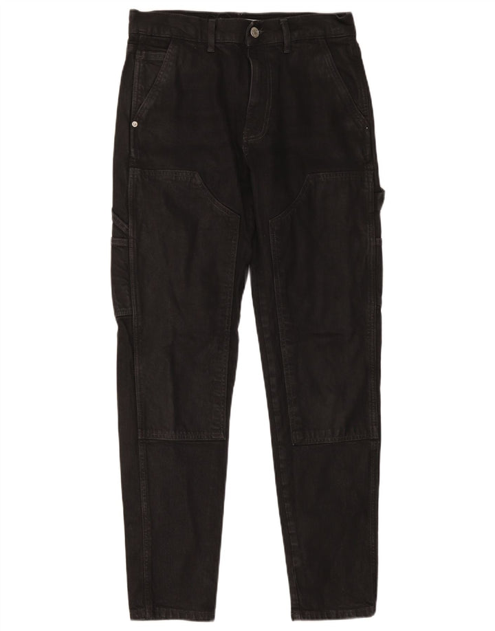 Zara Mens Cargo Slim Jeans EU 38 Small W30 L30 Μαύρο βαμβακερό