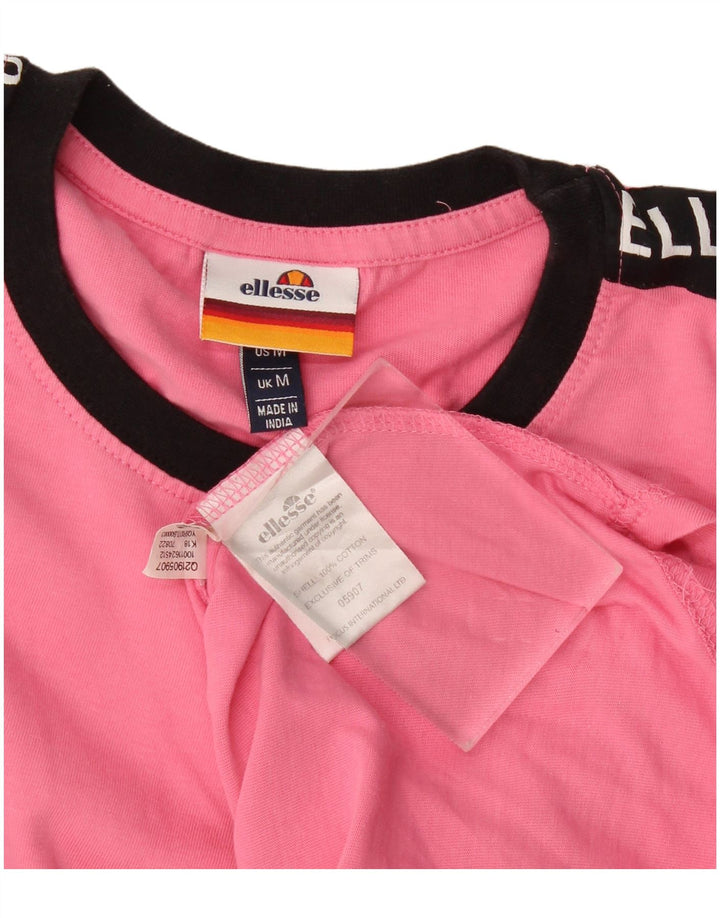 Ανδρικό γραφικό T-Shirt Ellesse Top Medium Pink Colourblock