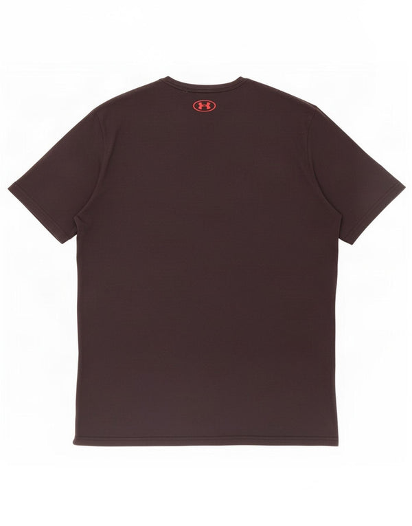 Under Armour Mens Heat Gear Graphic T-Shirt Top XL Μαύρο