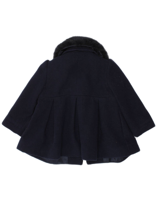 Παλτό MONSOON Baby Girls 12-18 μηνών Navy Blue Polyester