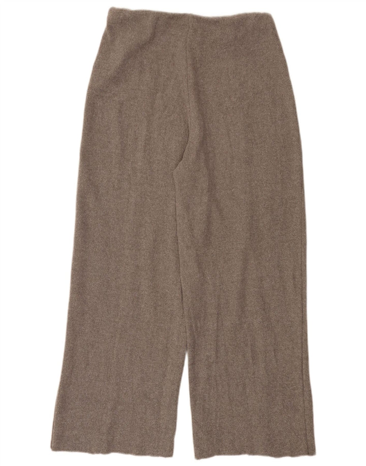 Zara Γυναικείο Ψηλόμεσο Φαρδύ Παντελόνι UK 14 Medium Grey Polyester