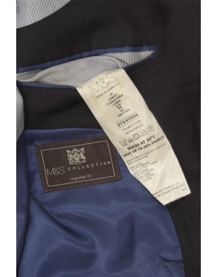 Marks & Spencer Ανδρικό μπουφάν μπλέιζερ με 2 κουμπιά κανονική εφαρμογή EU 54 XL Navy Blue