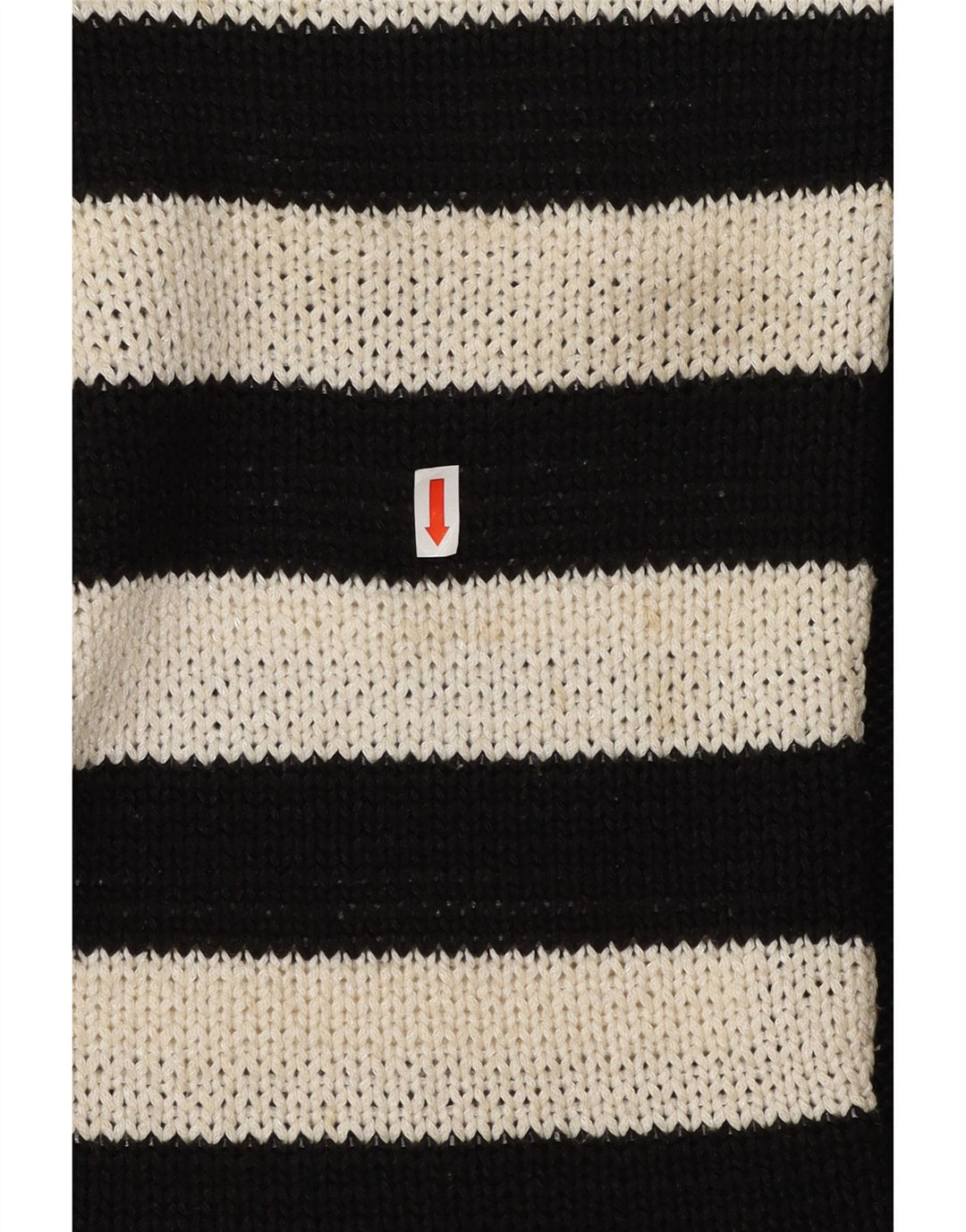 CALVIN KLEIN Womens Boat Neck Jumper Sweater UK 10 Small Black Striped