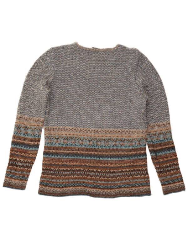 WALBUSCH Γυναικείο πουλόβερ με λαιμόκοψη EU 40 Medium Blue Fair Isle