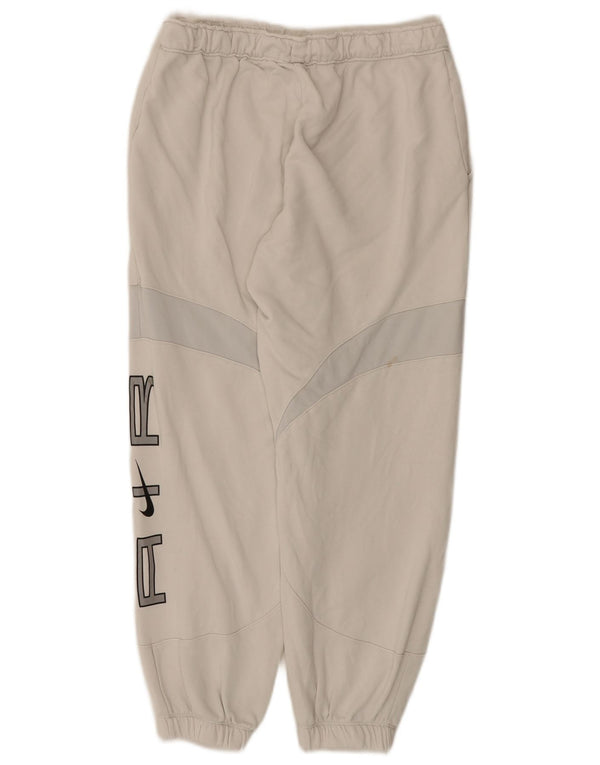 Ανδρικά γραφικά αθλητικά παντελόνια Joggers μεσαίου λευκού χρώματος