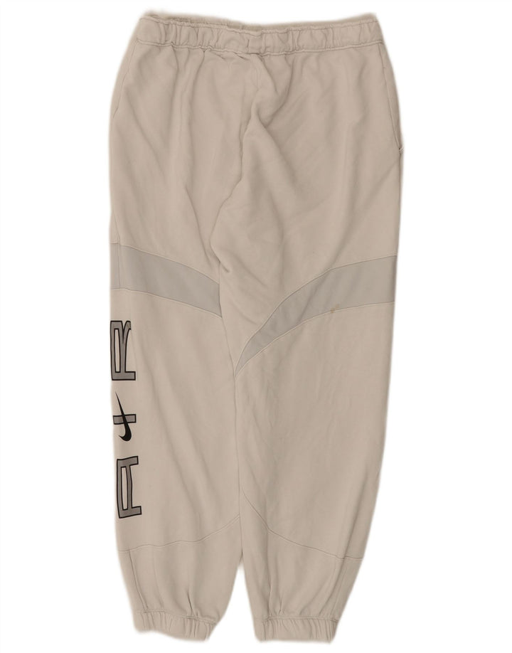 Ανδρικά γραφικά αθλητικά παντελόνια Joggers μεσαίου λευκού χρώματος
