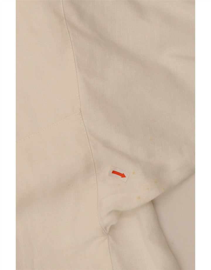 Claude Montana Γυναικείο Crop Blazer Jacket UK 12 Medium White Lenn