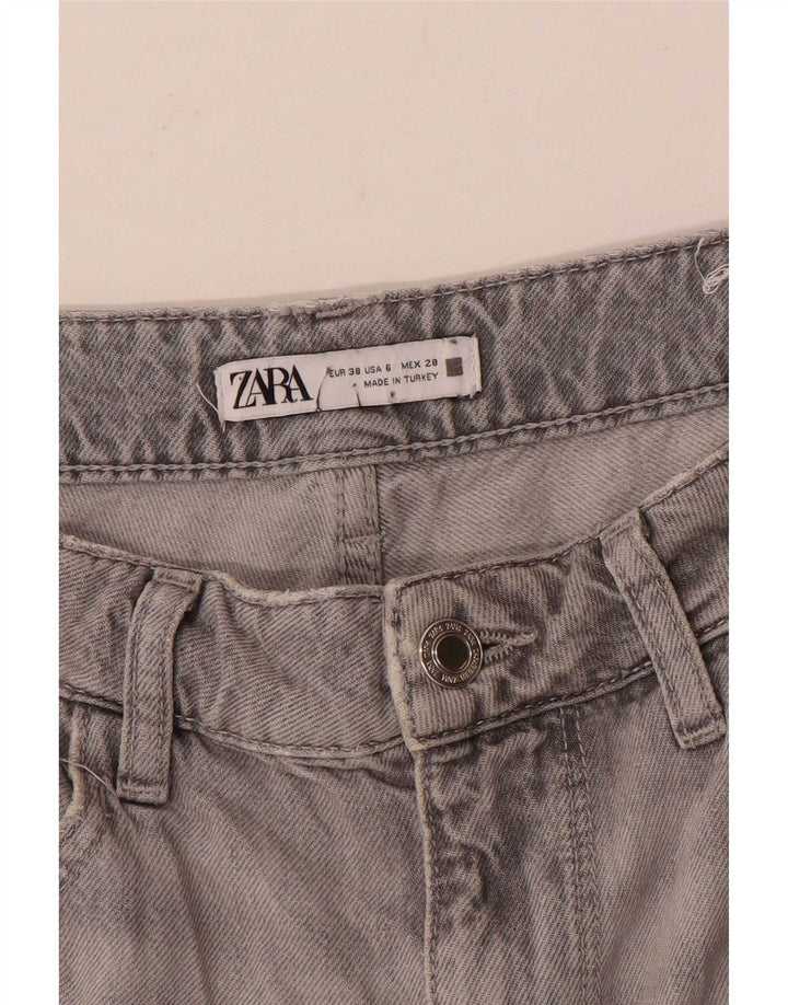 Zara Γυναικείο Straight Jeans EU 38 Small W28 L29 Grey