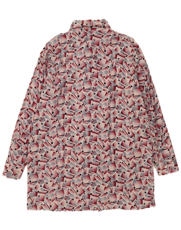 Vintage Ανδρικό Πουκάμισο Μέγεθος 38 Μεσαίο Κόκκινο Γεωμετρικό