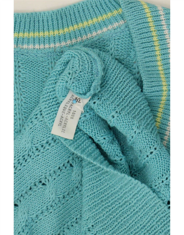 Vintage ανδρικό γιλέκο Tank Top IT 52 Μεγάλο Μπλε Πολυακρυλικό
