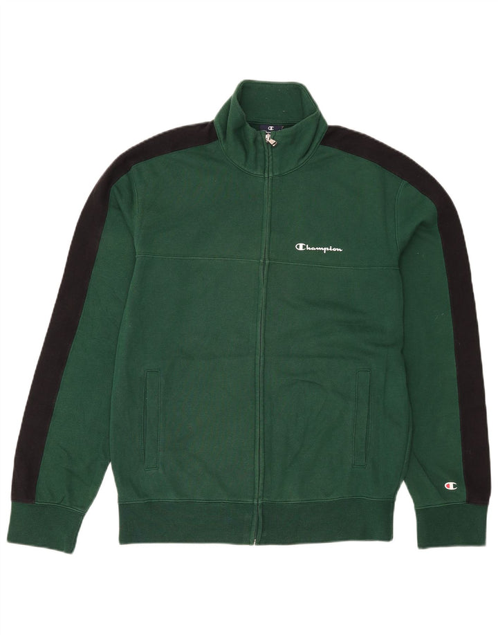 Ανδρική φόρμα Champion Top Jacket Βαμβακερό μεσαίο πράσινο χρώμα