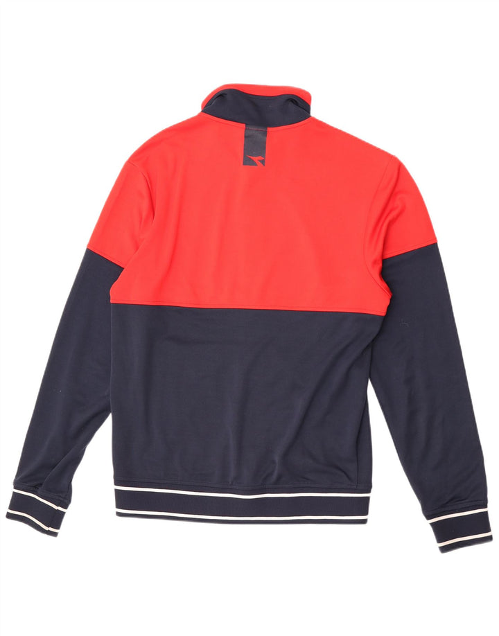 Γυναικεία αθλητική φόρμα Diadora Top Jacket UK 18 XL Red Colourblock Polyester