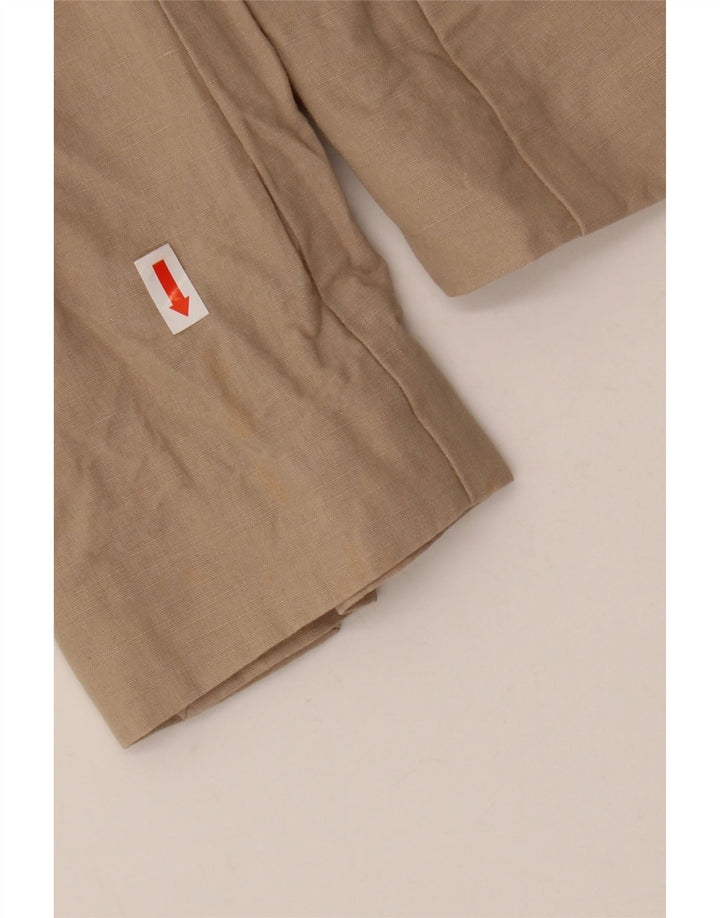 Armani Γυναικείο σακάκι με 1 κουμπί UK 10 Small Beige βαμβακερό