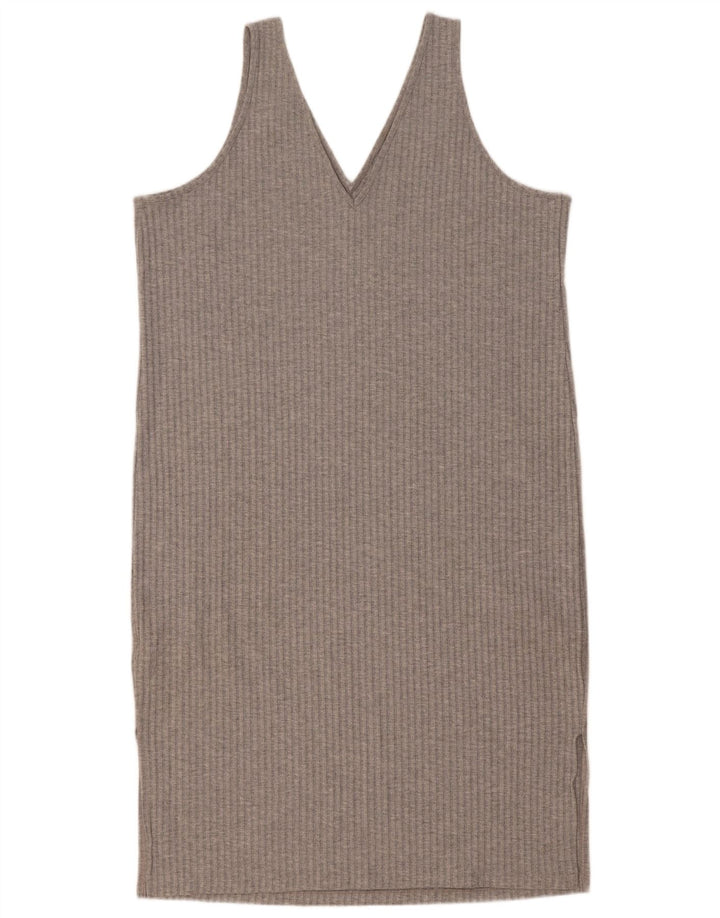 Marks & Spencer Γυναικείο Αμάνικο φόρεμα Shift UK 16 Large Grey Polyester
