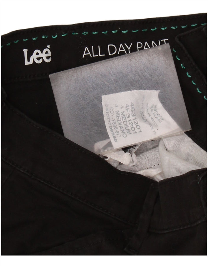 Γυναικείο ίσιο casual παντελόνι LEE US 4 Small W28 L31 μαύρο βαμβακερό
