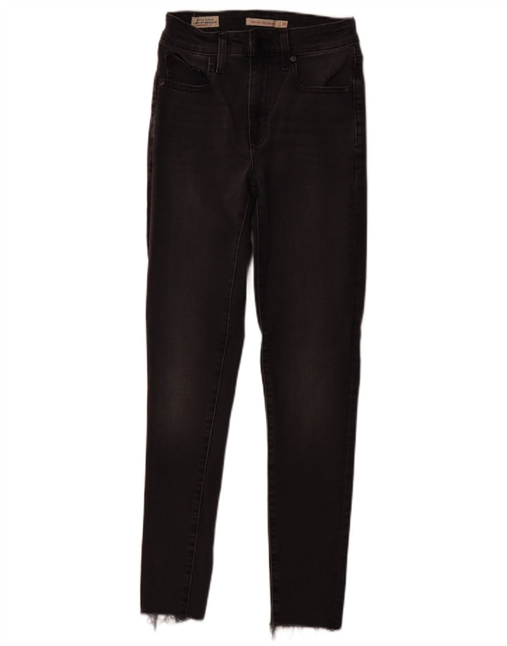 LEVI'S Γυναικείο 721 Ψηλό ψηλό Skinny Jeans W25 L27 Μαύρο