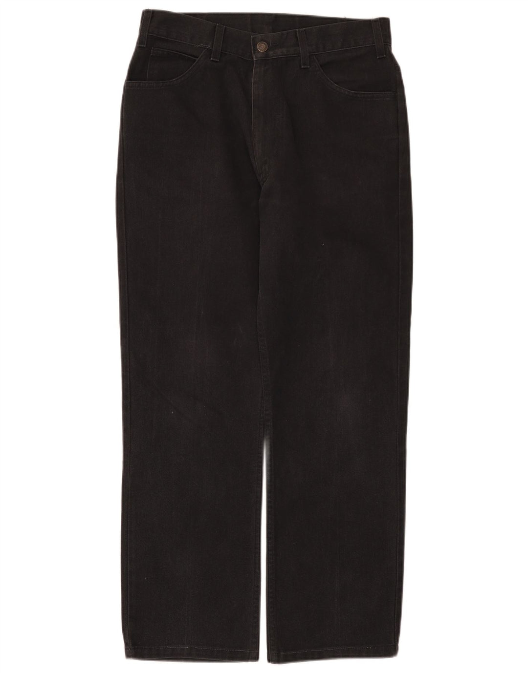 Γυναικείο τζιν ίσιο Levi's W32 L28 μαύρο βαμβακερό
