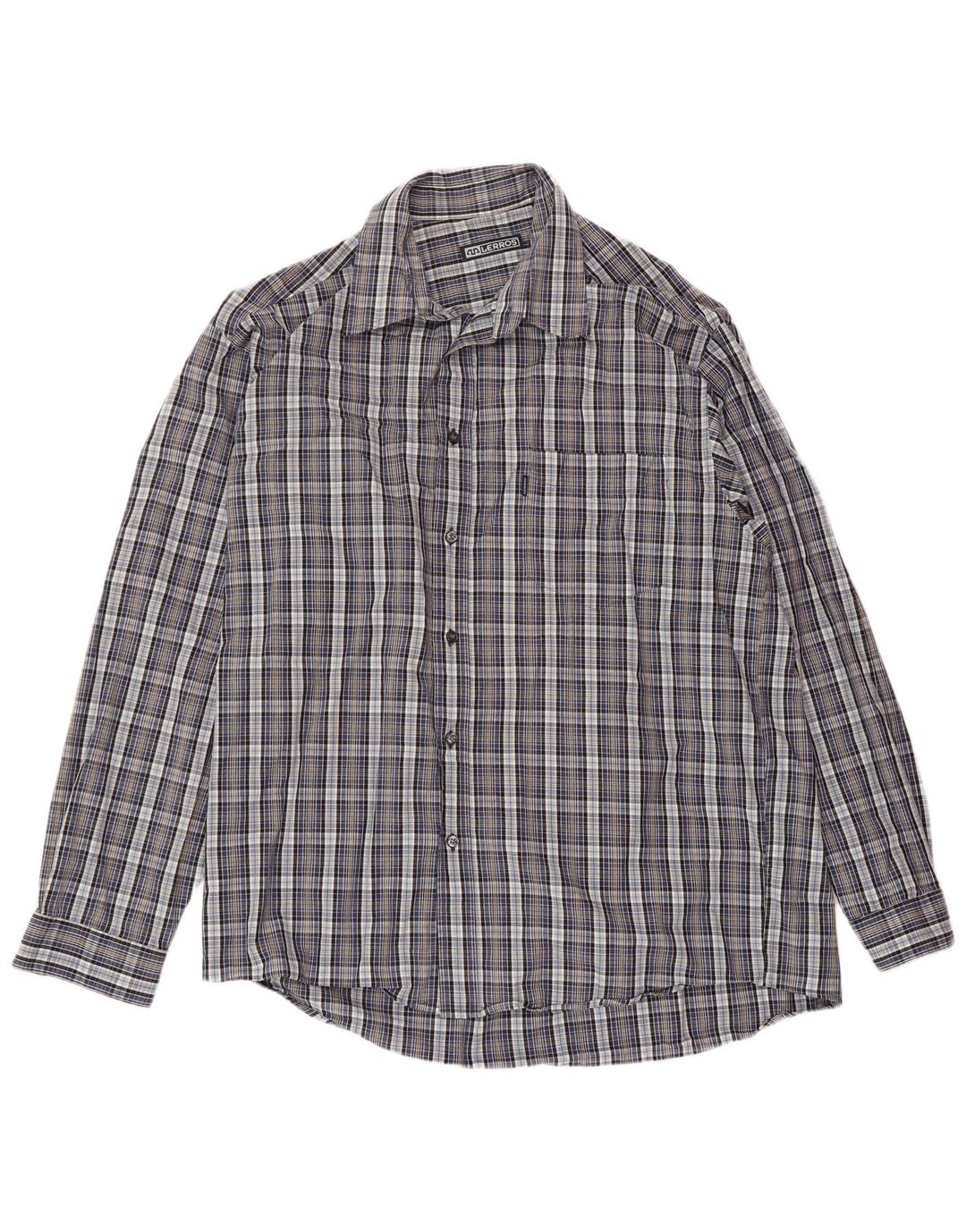Ανδρικό πουκάμισο LERROS XL Blue Check Cotton