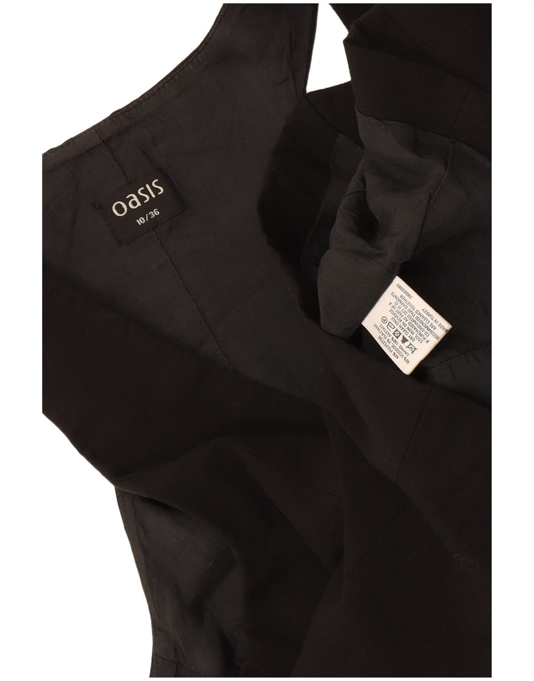 Γυναικείο γιλέκο Oasis UK 10 Small Black Polyester