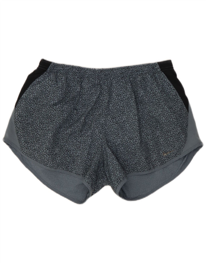 Γυναικείο αθλητικό σορτς NIKE Dri Fit UK 12 μεσαίου μπλε χρώματος πολυεστέρας