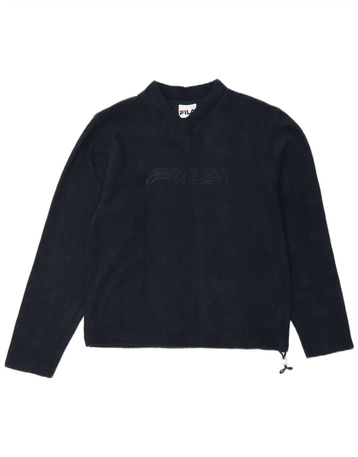Fila Γυναικείο Φούτερ γραφικό Jumper IT 42 Medium Navy Blue Cotton