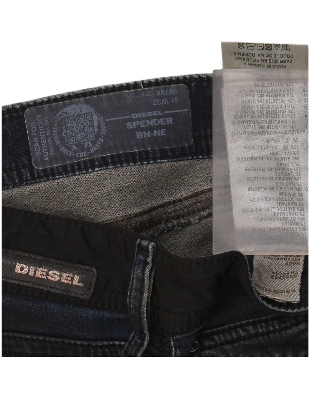 Ανδρικά DIESEL Spender Skinny Jeans W32 L30 Blue Cotton