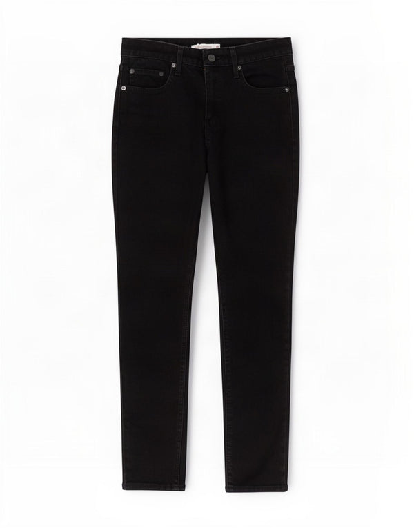 Levi's Womens 721 High Rise Skinny Jeans W28 L28 Black Cotton