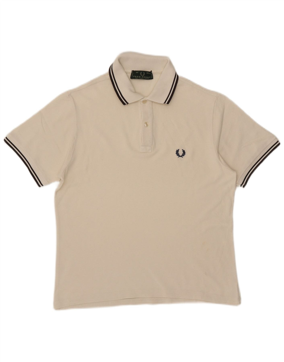 Fred Perry Ανδρικό πουκάμισο πόλο από μεσαίο λευκό βαμβάκι