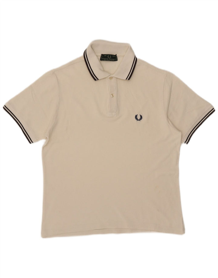 Fred Perry Ανδρικό πουκάμισο πόλο από μεσαίο λευκό βαμβάκι