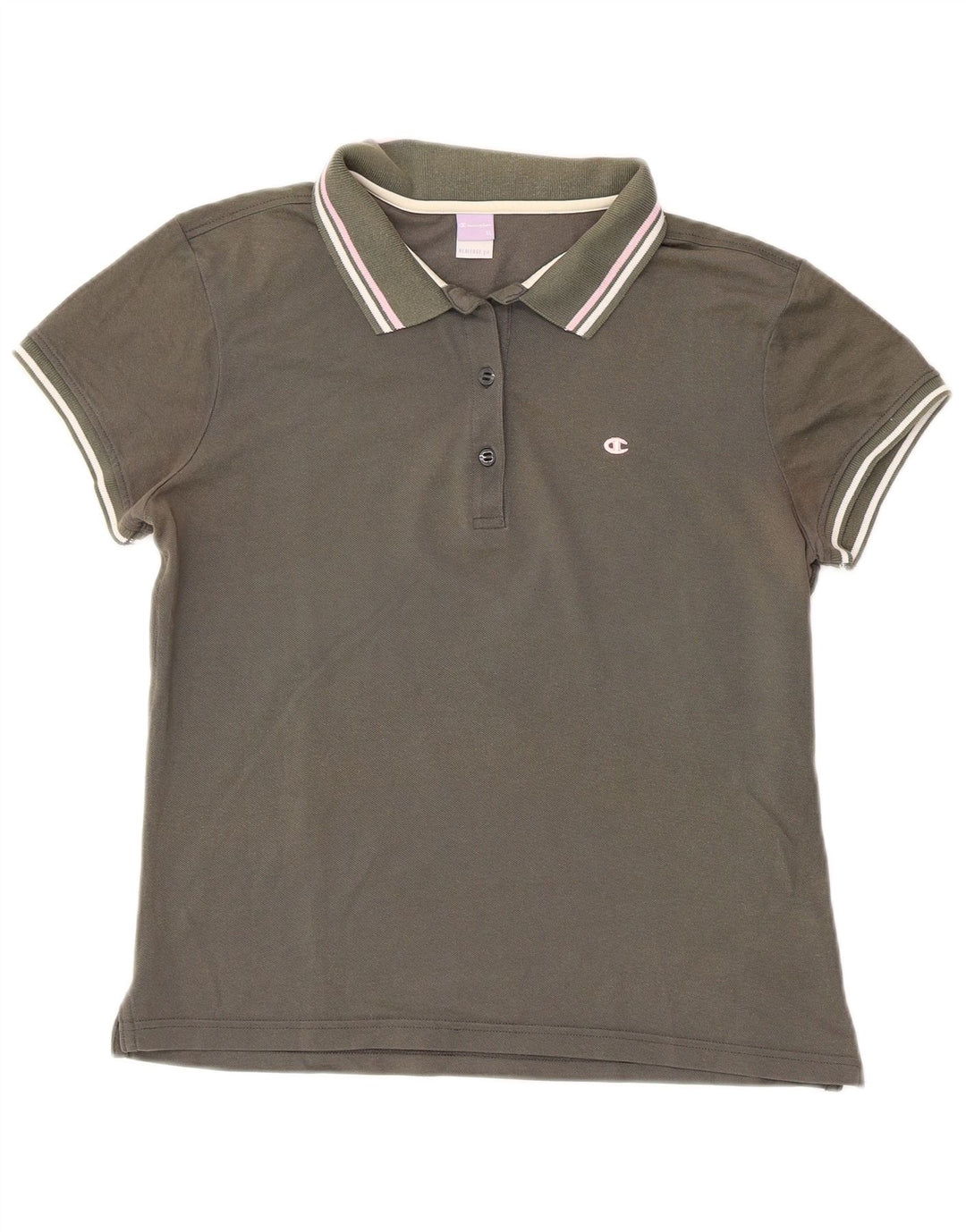 Πράσινο μπλουζάκι CHAMPION Γυναικείο Heritage Fit Polo UK 18 XL
