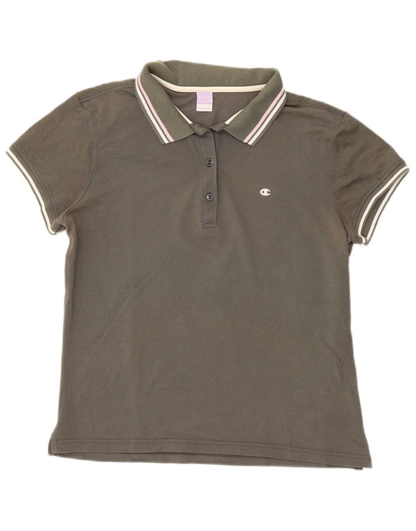 Πράσινο μπλουζάκι CHAMPION Γυναικείο Heritage Fit Polo UK 18 XL