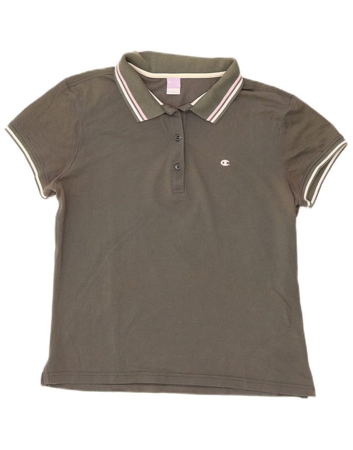 Πράσινο μπλουζάκι CHAMPION Γυναικείο Heritage Fit Polo UK 18 XL